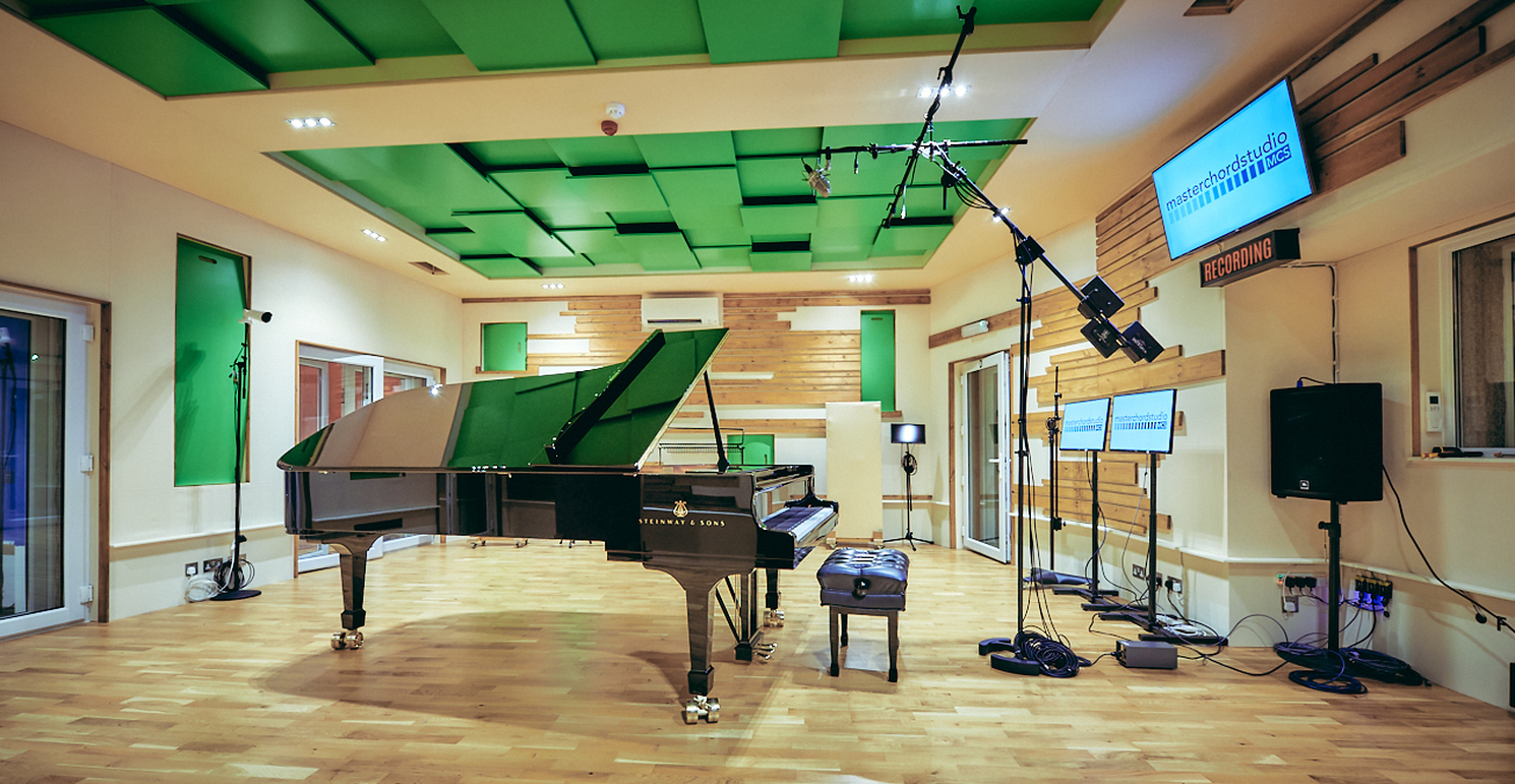 Star of the studio, the Steinway piano, is one of the best available in the UK